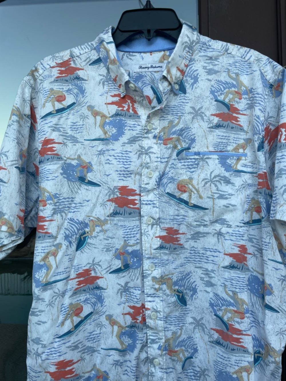 Tommy Bahama Hawaiian Surf Tencel Shirt L